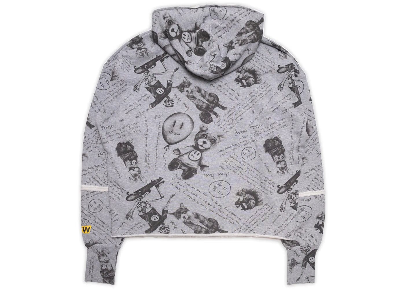 Drew House Secret Deconstructed Hoodie Idears/Heather Grey
