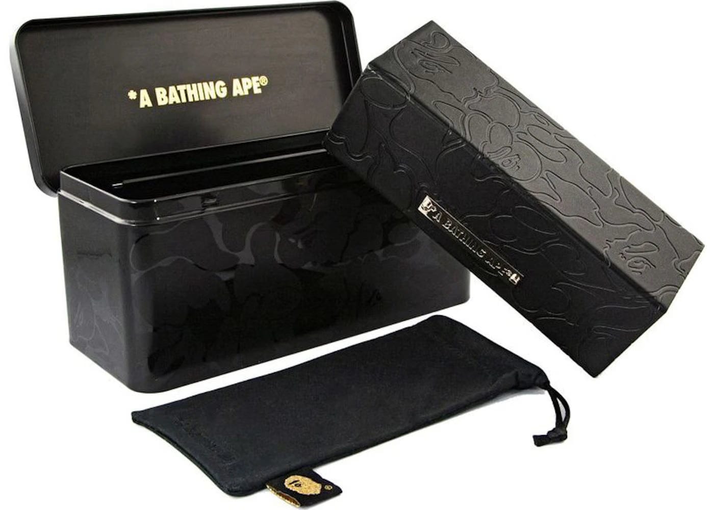 Bape 7 Sunglasses Black/Gold