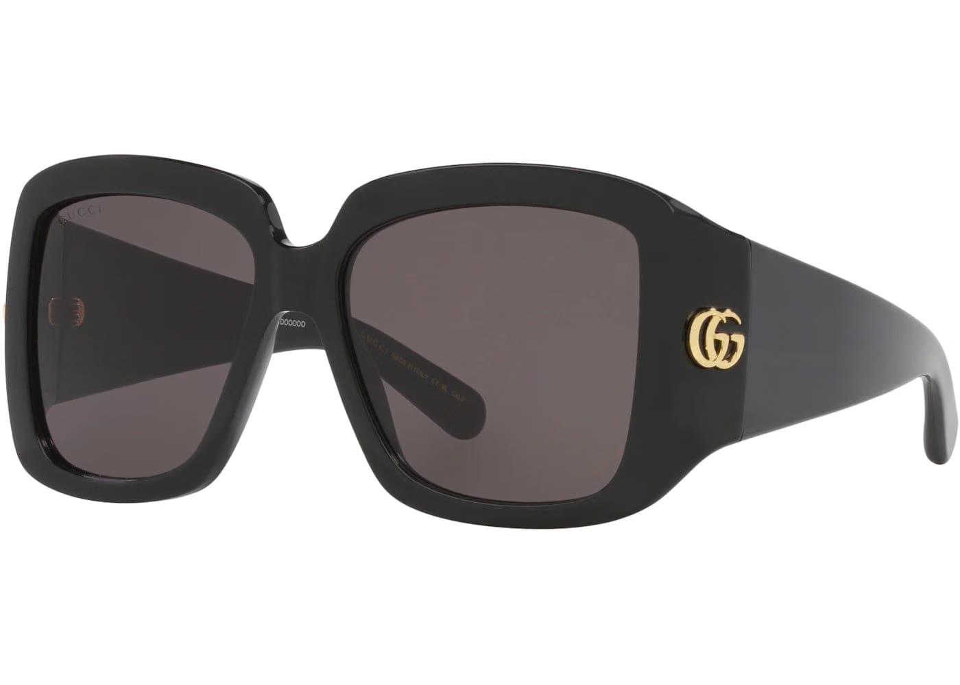 Gucci Gg Square Wrap Sunglasses Black Gg1402S-001