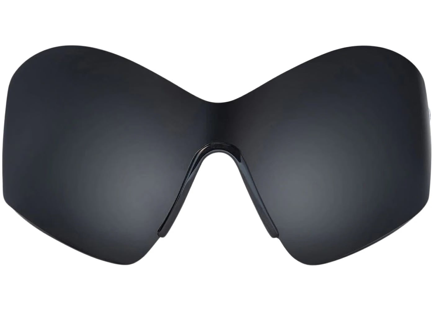 Balenciaga Mask Butterfly Logo Sunglasses Black