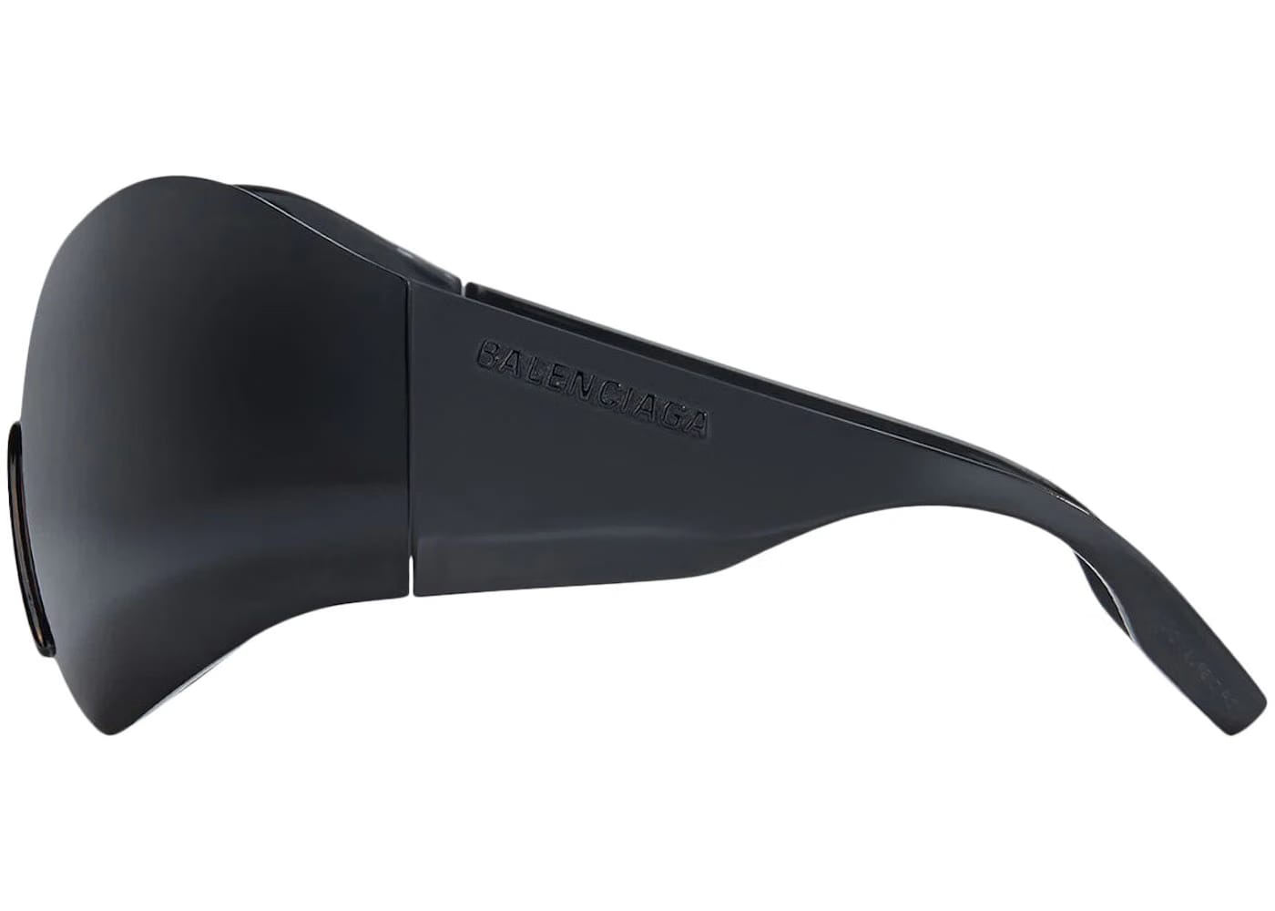 Balenciaga Mask Butterfly Logo Sunglasses Black