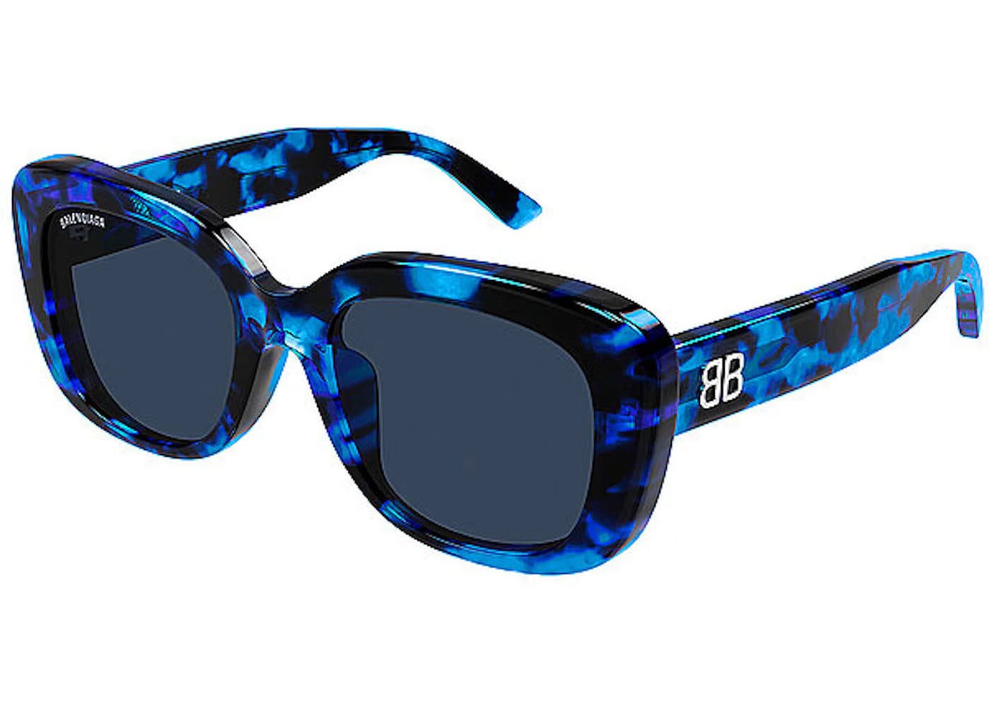 Balenciaga Rectangle Sunglasses Blue Bb0295Sk-004