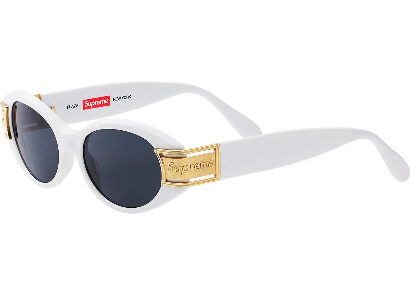Supreme Plaza Sunglasses White