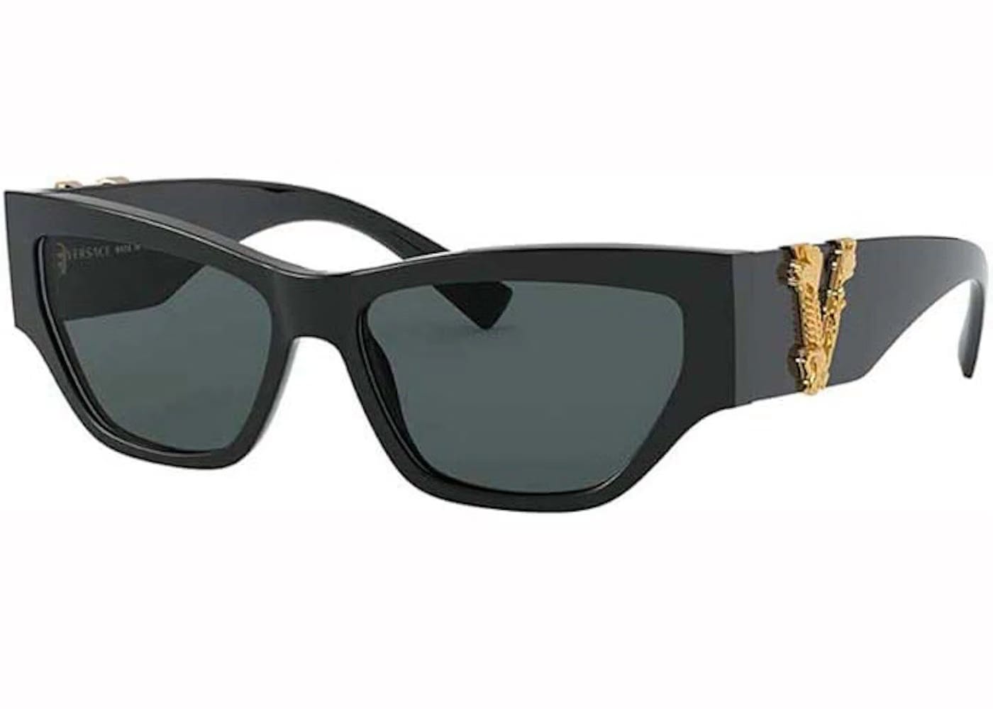 Versace Cat-Eye Sunglasses Black Ve4383 Gb1/87