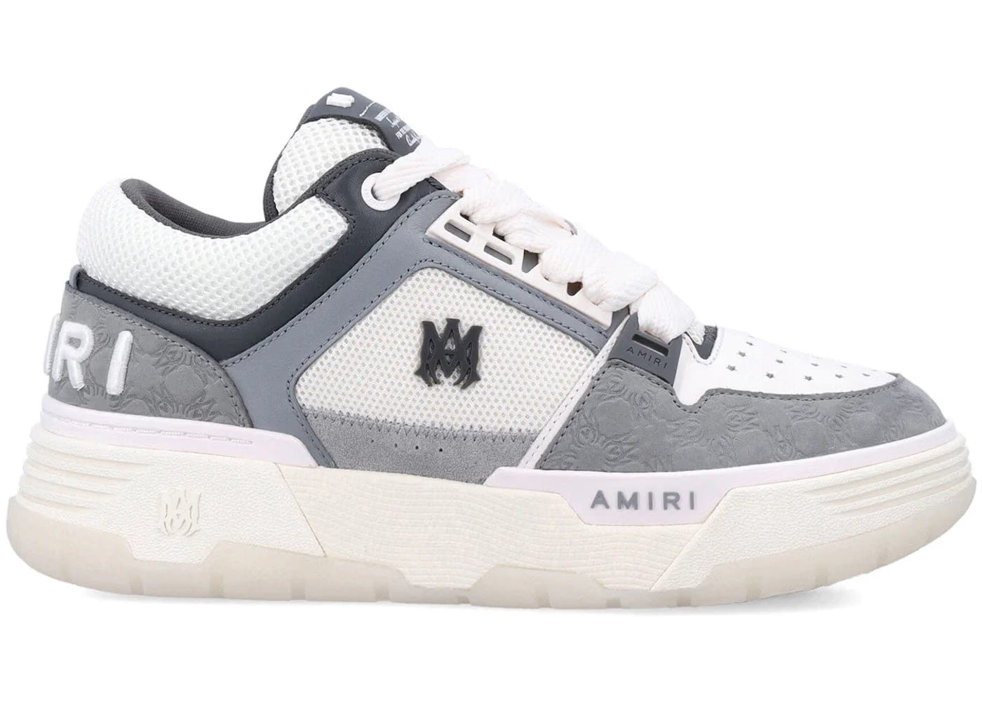 Amiri Ma-1 Grey Quad Monogram Debossed