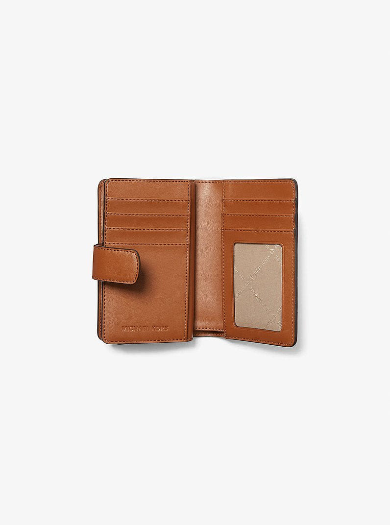 Michael Kors Medium Signature Logo Wallet Vanilla