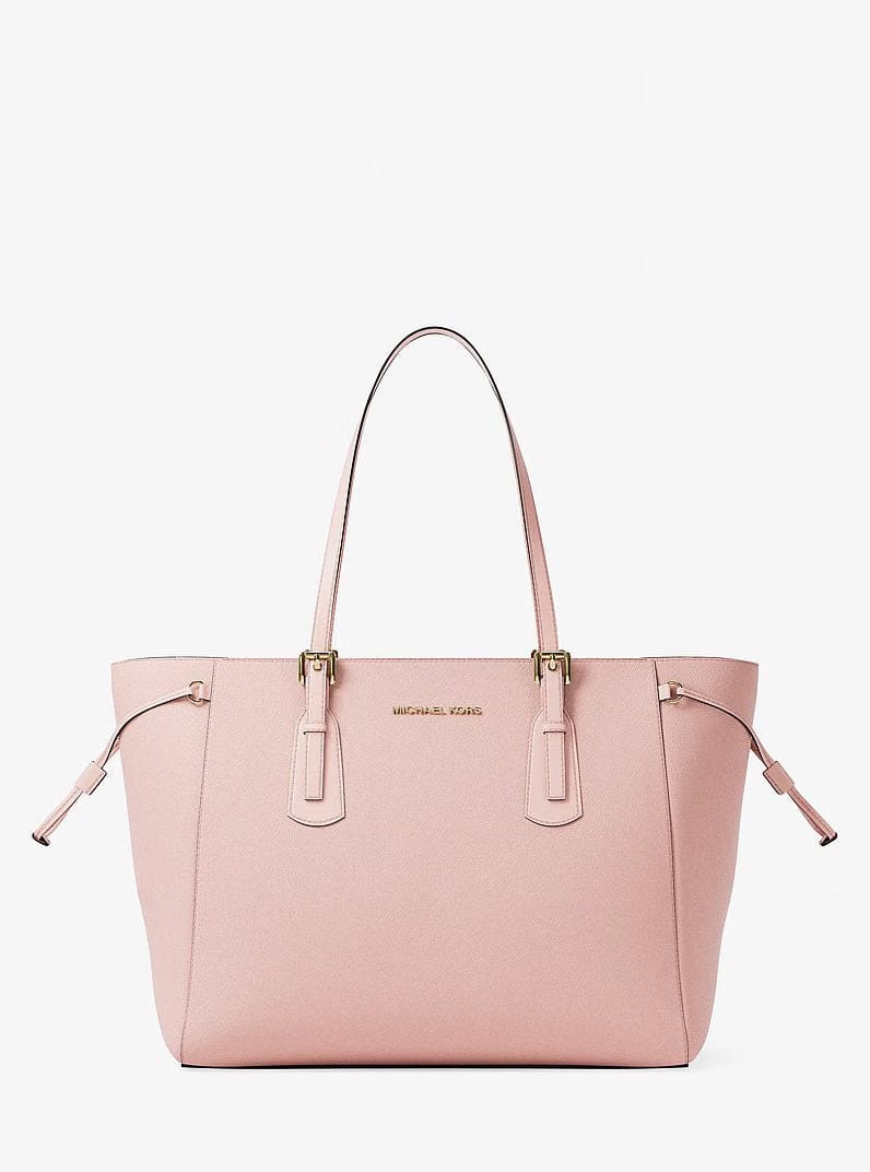 Michael Kors Voyager Large Saffiano Leather Tote Bag Powder Blush