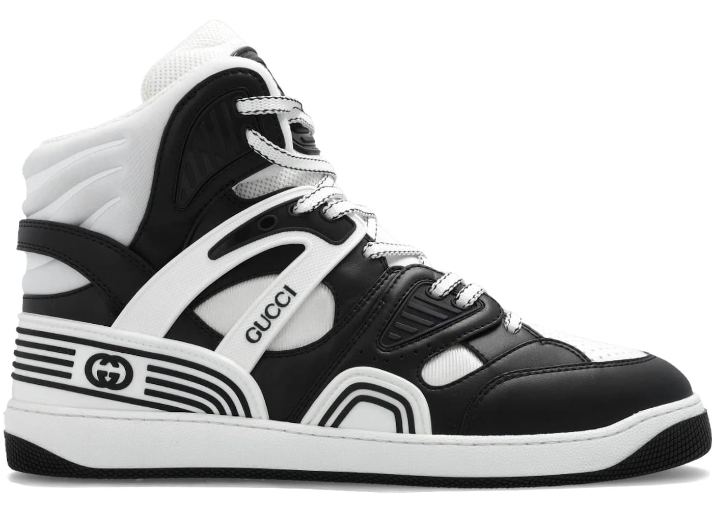 Gucci Basket High Black White