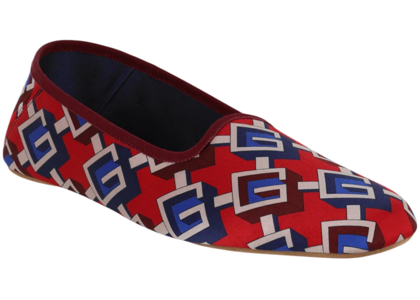 Gucci Geometric G Print Slippers Multi