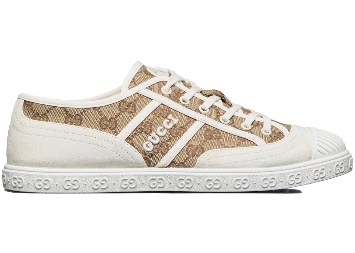 Gucci Gg Canvas Trainer White Beige Monogram
