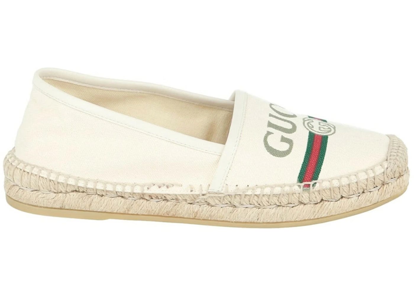 Gucci Wmns Logo Canvas Espadrilles 'Off White'