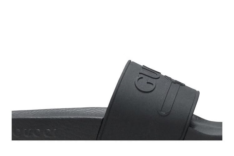Gucci Wmns Logo Rubber Slide 'Black'