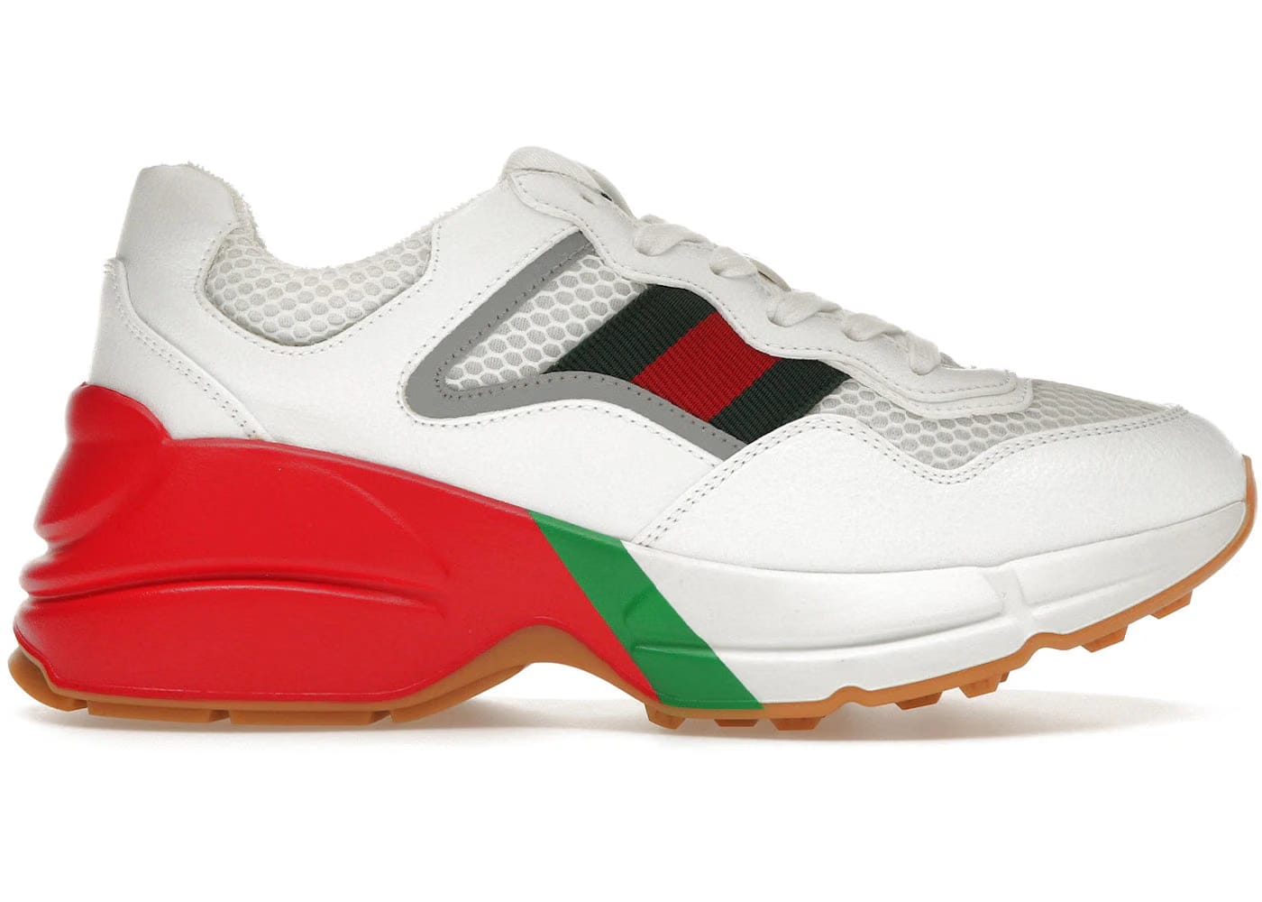 Gucci Wmns Rhyton 'White Red Green Reflective'