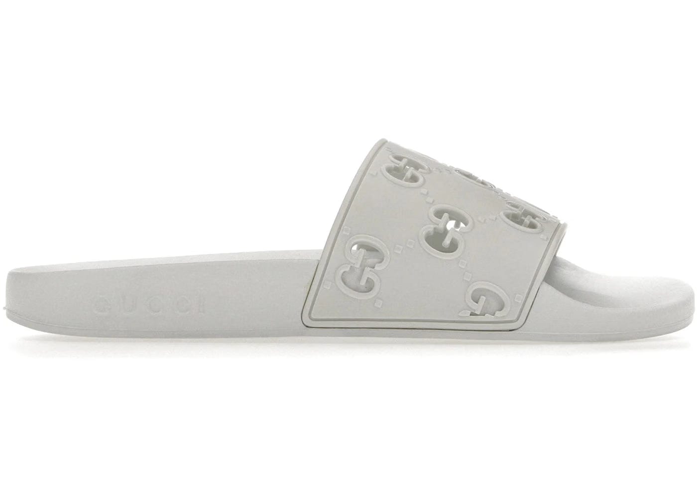 Gucci Slide White Rubber Womens