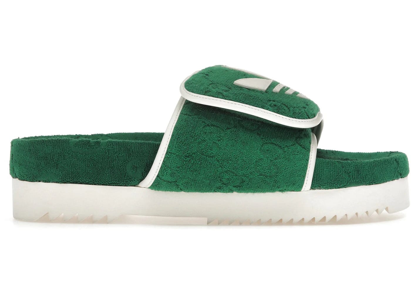 Adidas X Gucci Gg Platform Sandal Green Womens