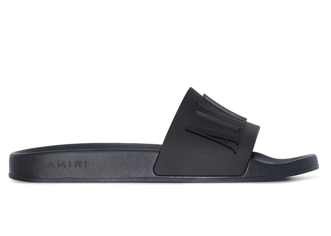 Amiri Logo Pool Slide Black