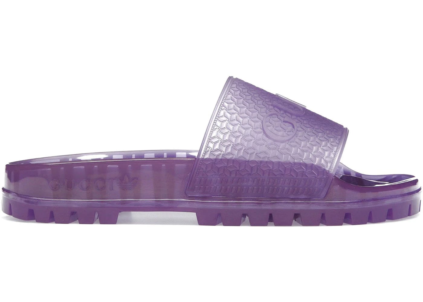 Adidas X Gucci Adilette Slide Purple Womens