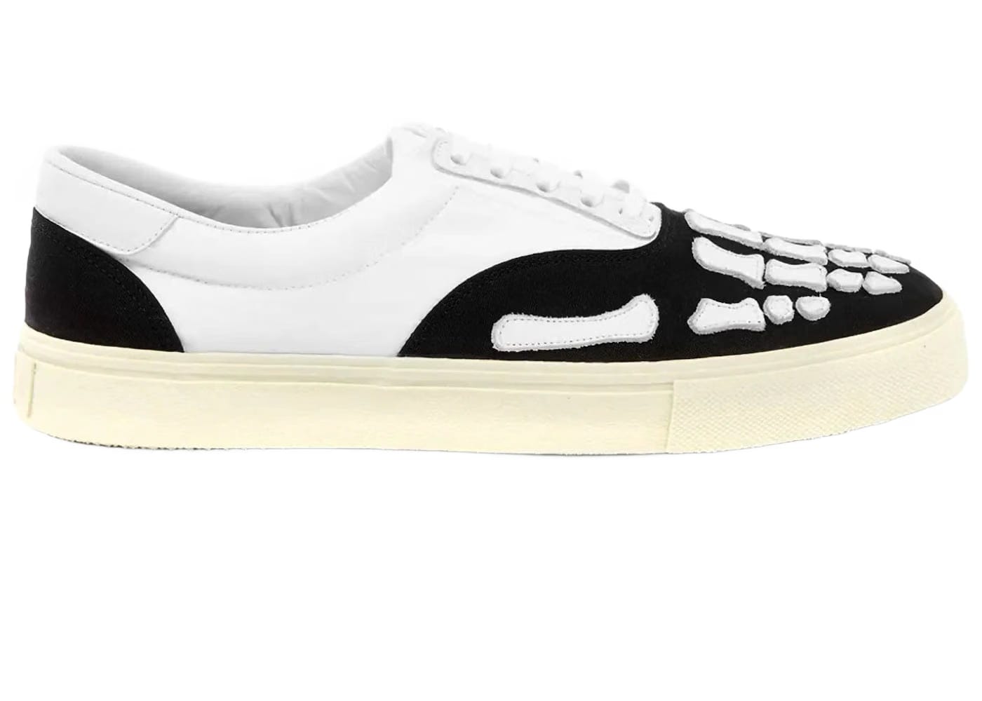 Amiri Skel Toe Lace Up Black White