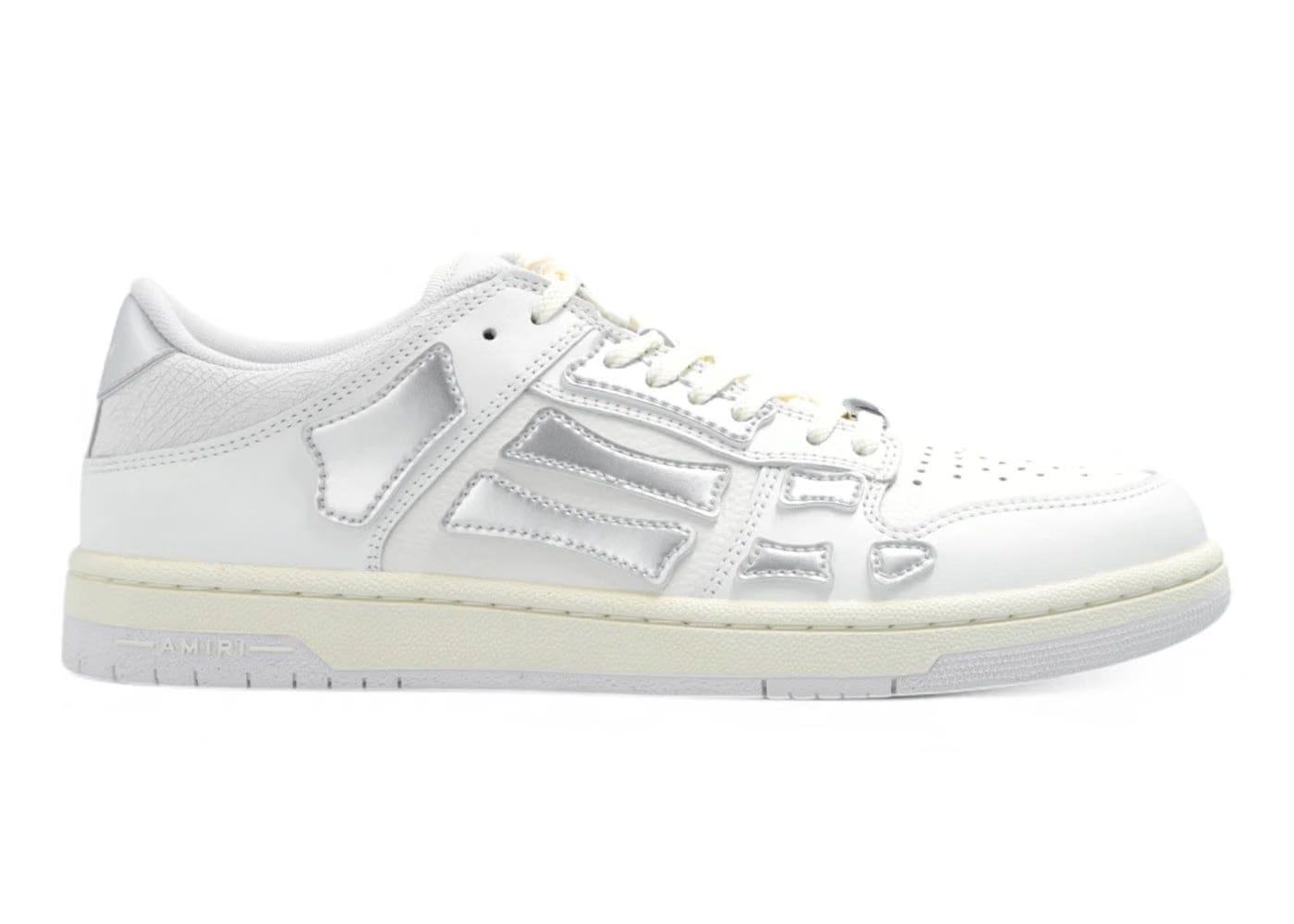 Amiri Wmns Skel Top Low ' Metallic - White Silver'