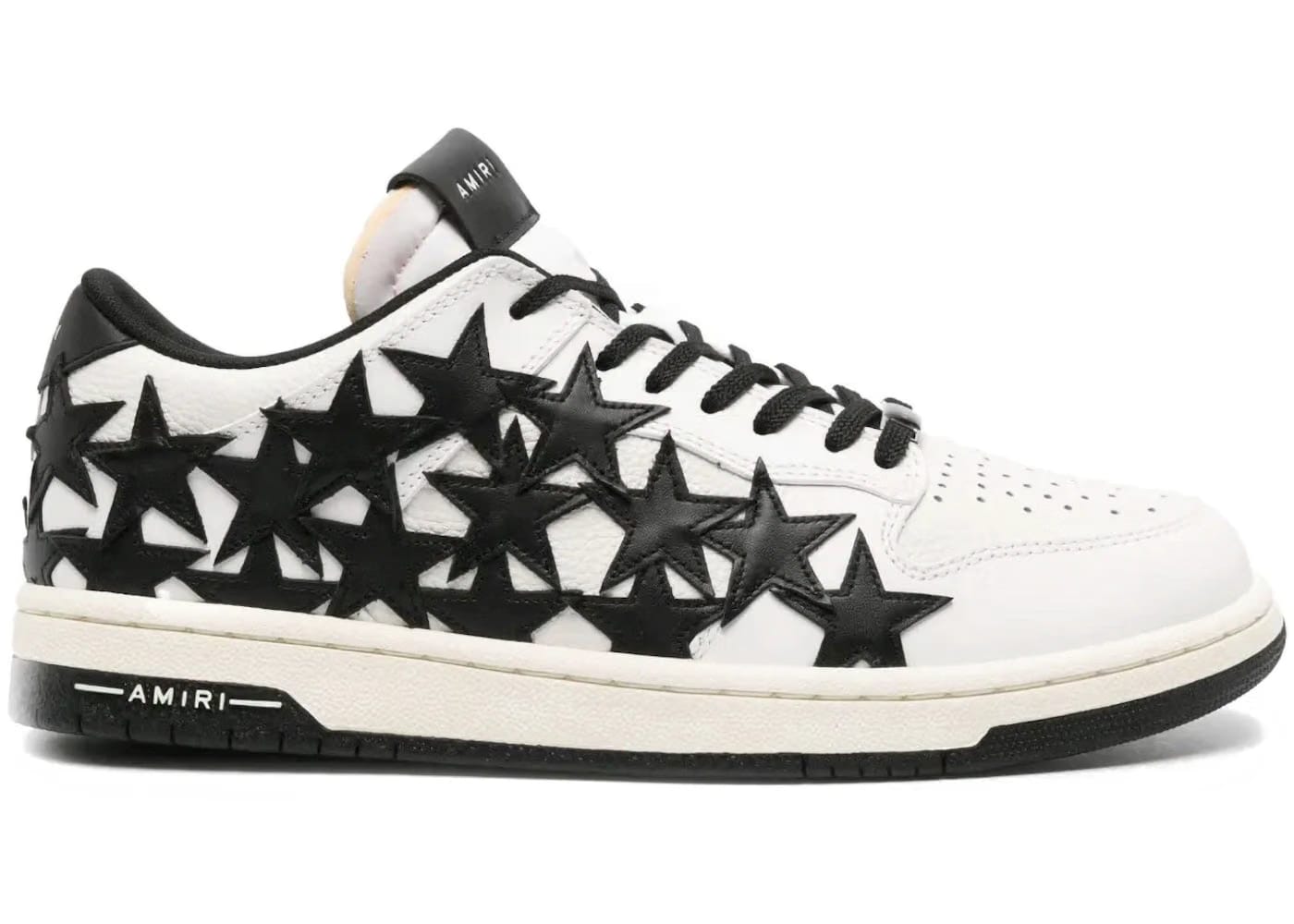 Amiri Stars Low White Black