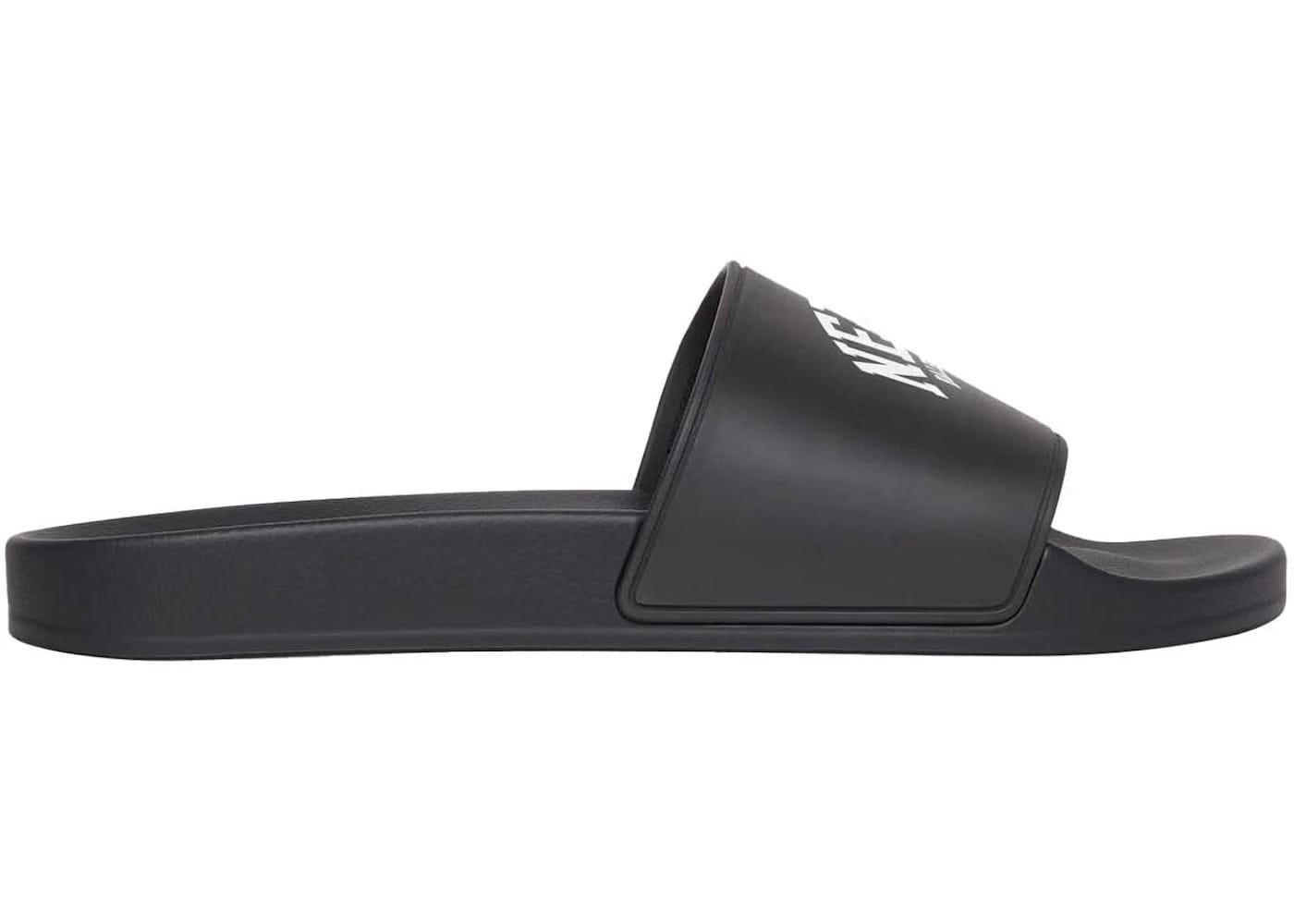 Balenciaga Pool Slides Cities New York - Black