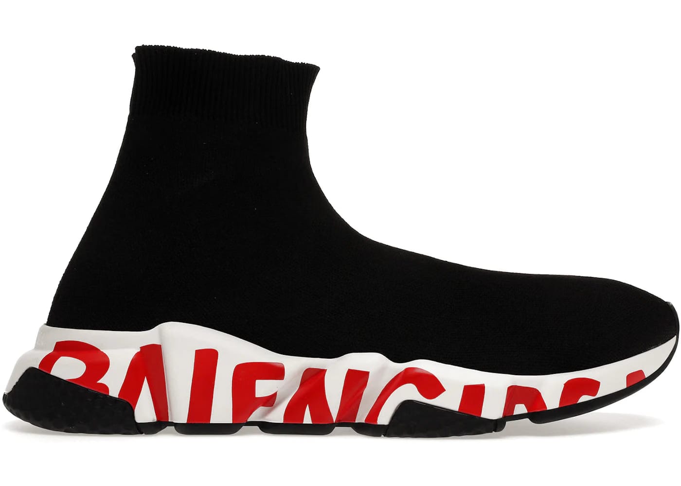 Balenciaga Speed Trainer Graffiti - Black Red