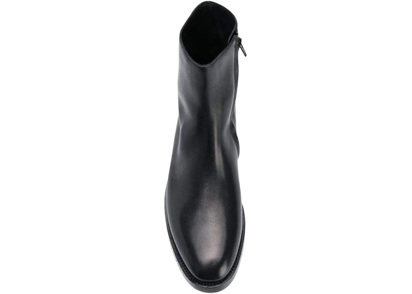 Balenciaga Leather Ankle Boot Black White Logo