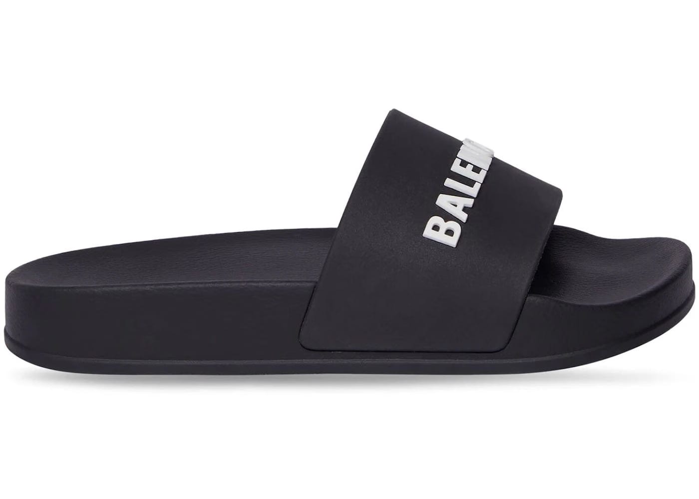 Balenciaga Pool Slide Black White Kids