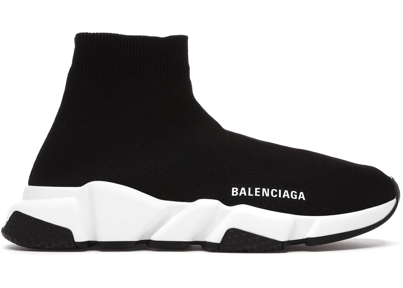 Balenciaga Speed Sneaker Black White Sole Womens