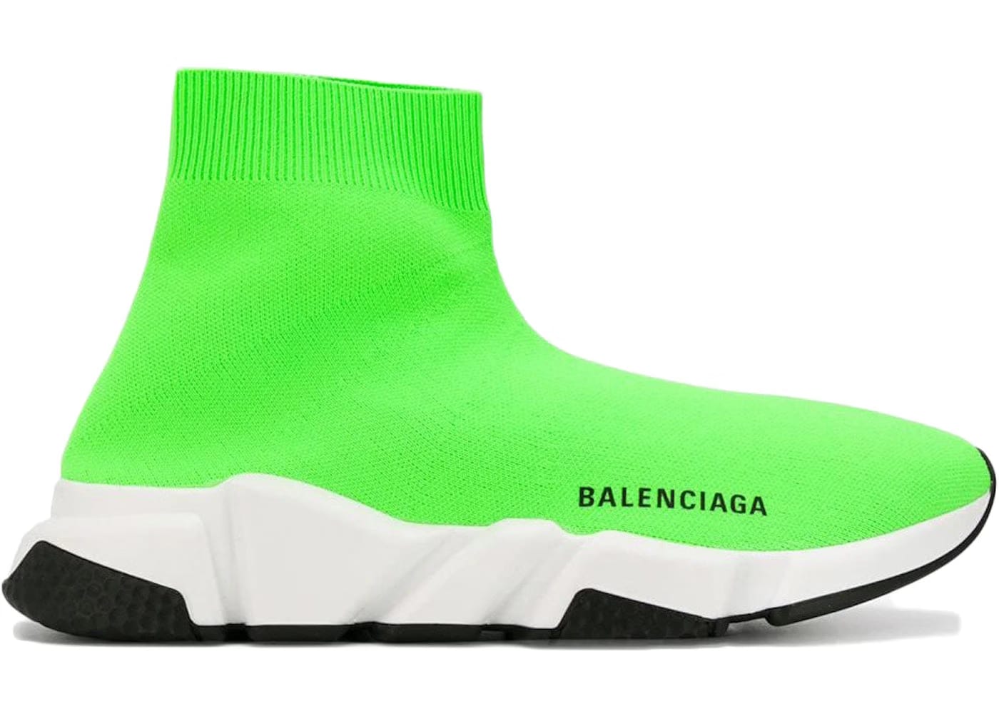 Balenciaga Speed Trainer Green Black Sole Womens