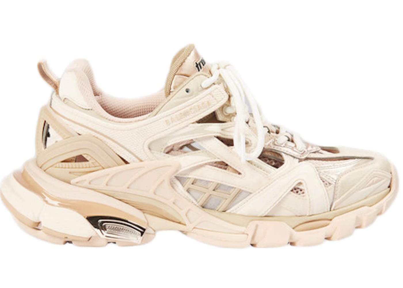 Balenciaga Track.2 Beige Metallic Womens