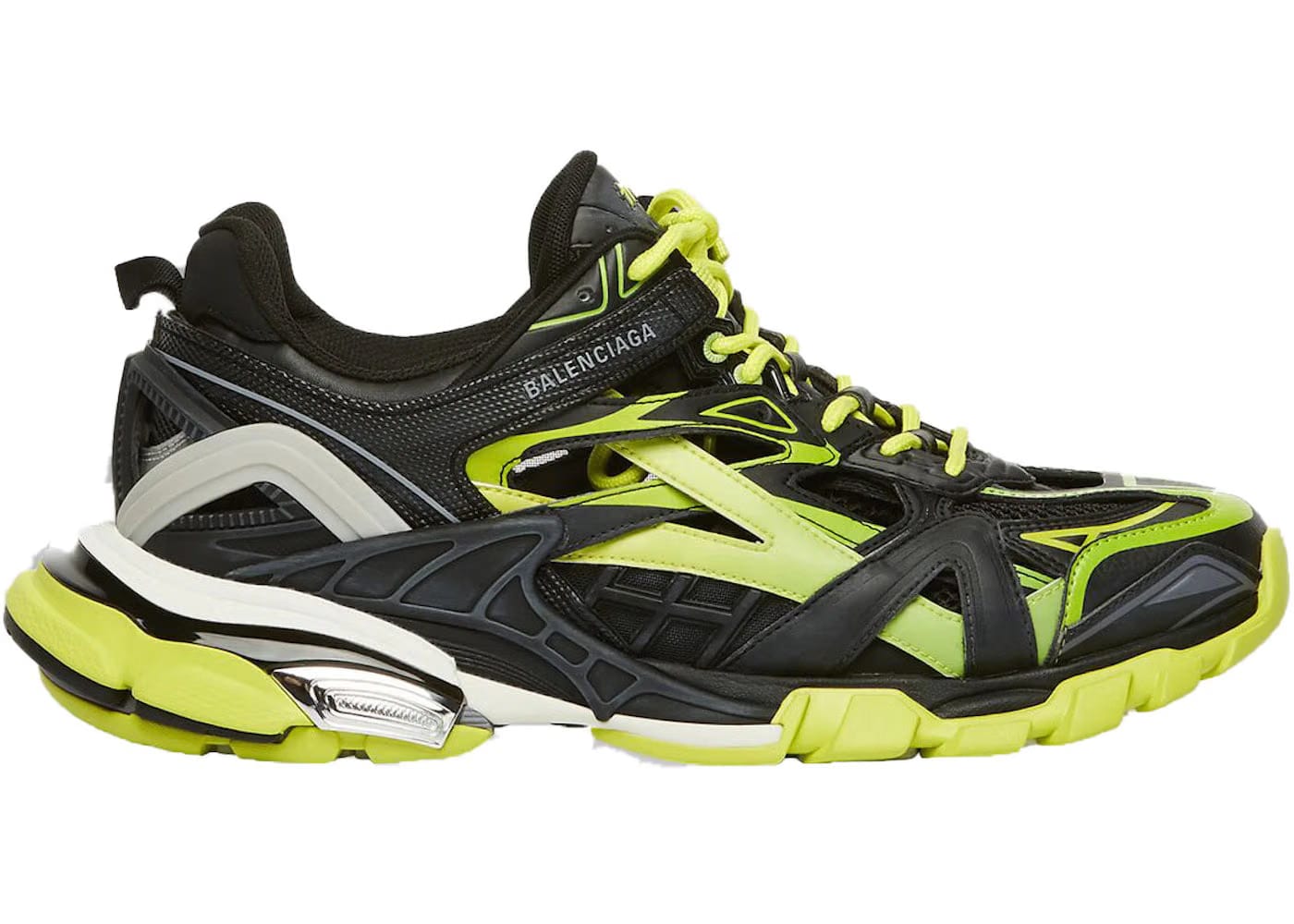 Balenciaga Track.2 Trainer Black Yellow Green