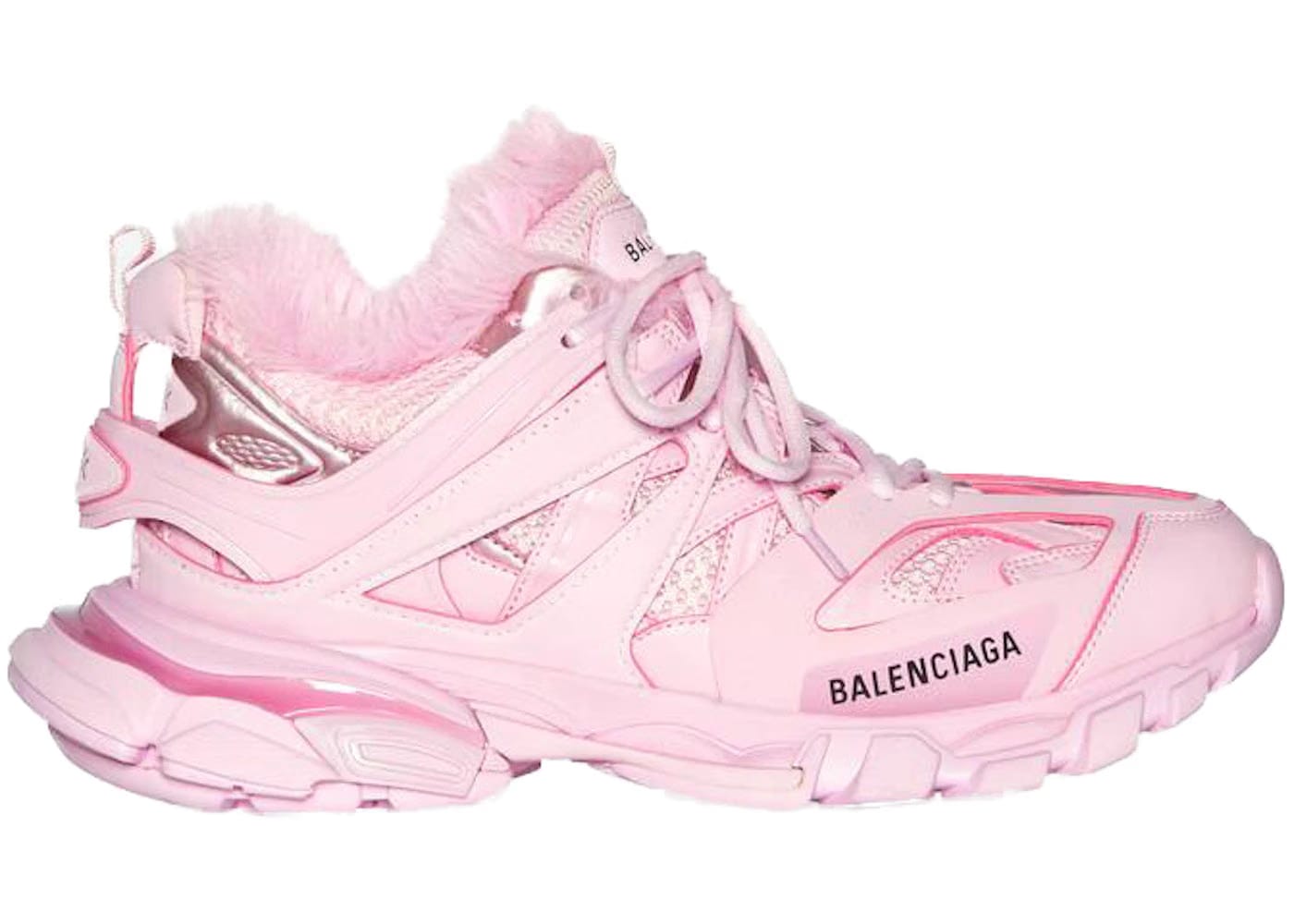 Balenciaga Track Fake Fur Pink Womens