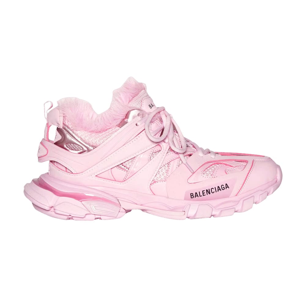 Balenciaga Track Fake Fur Pink Womens