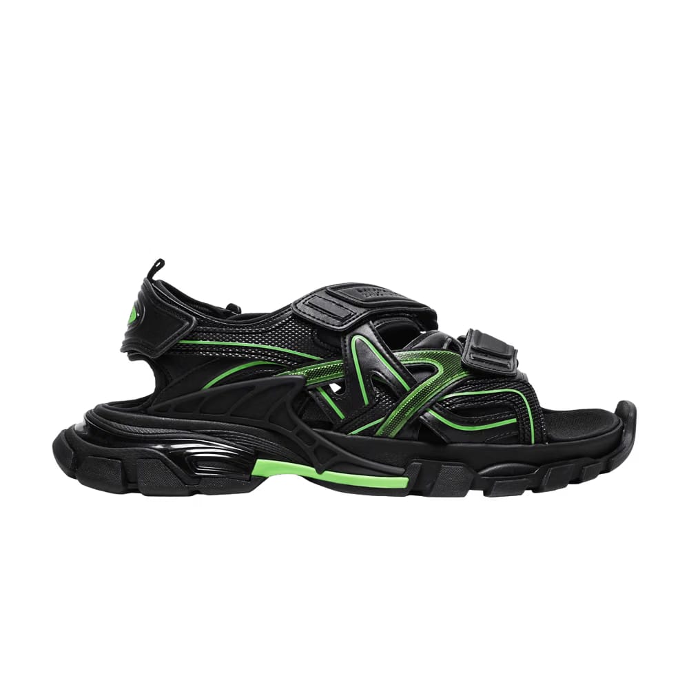 Balenciaga Track Sandal Black/Fluo Green