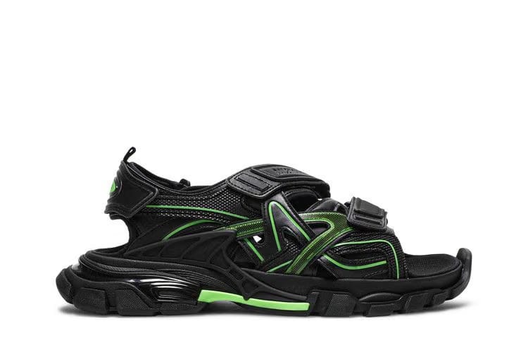 Balenciaga Track Sandal Black/Fluo Green