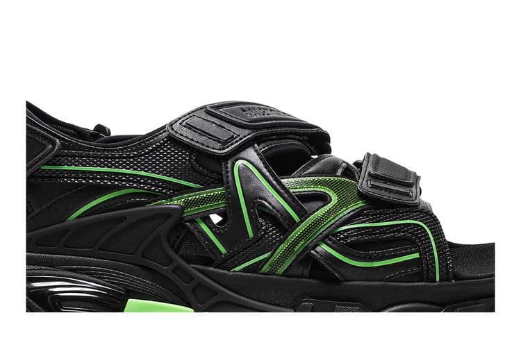 Balenciaga Track Sandal Black/Fluo Green