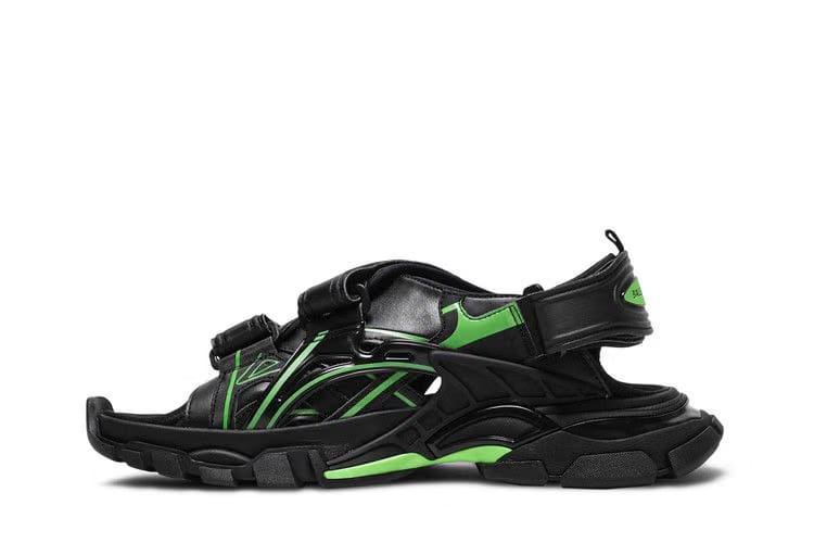 Balenciaga Track Sandal Black/Fluo Green