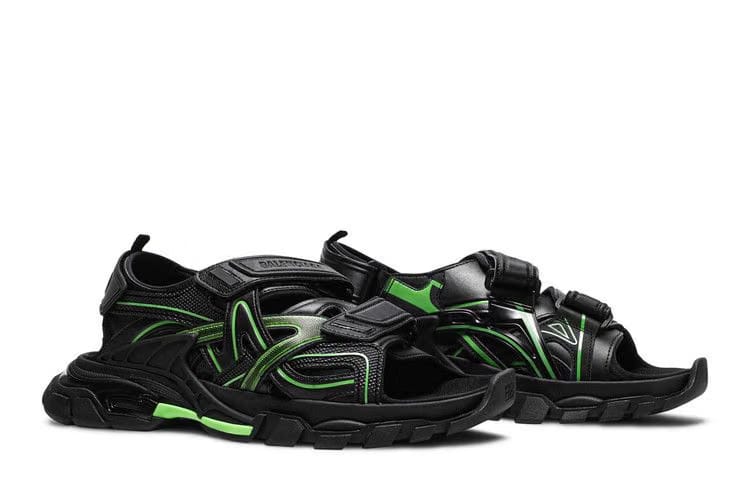 Balenciaga Track Sandal Black/Fluo Green