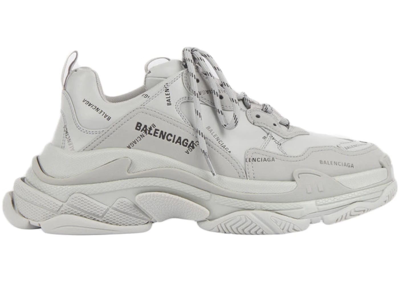 Balenciaga Triple S Sneaker Allover Logo - Grey 2020
