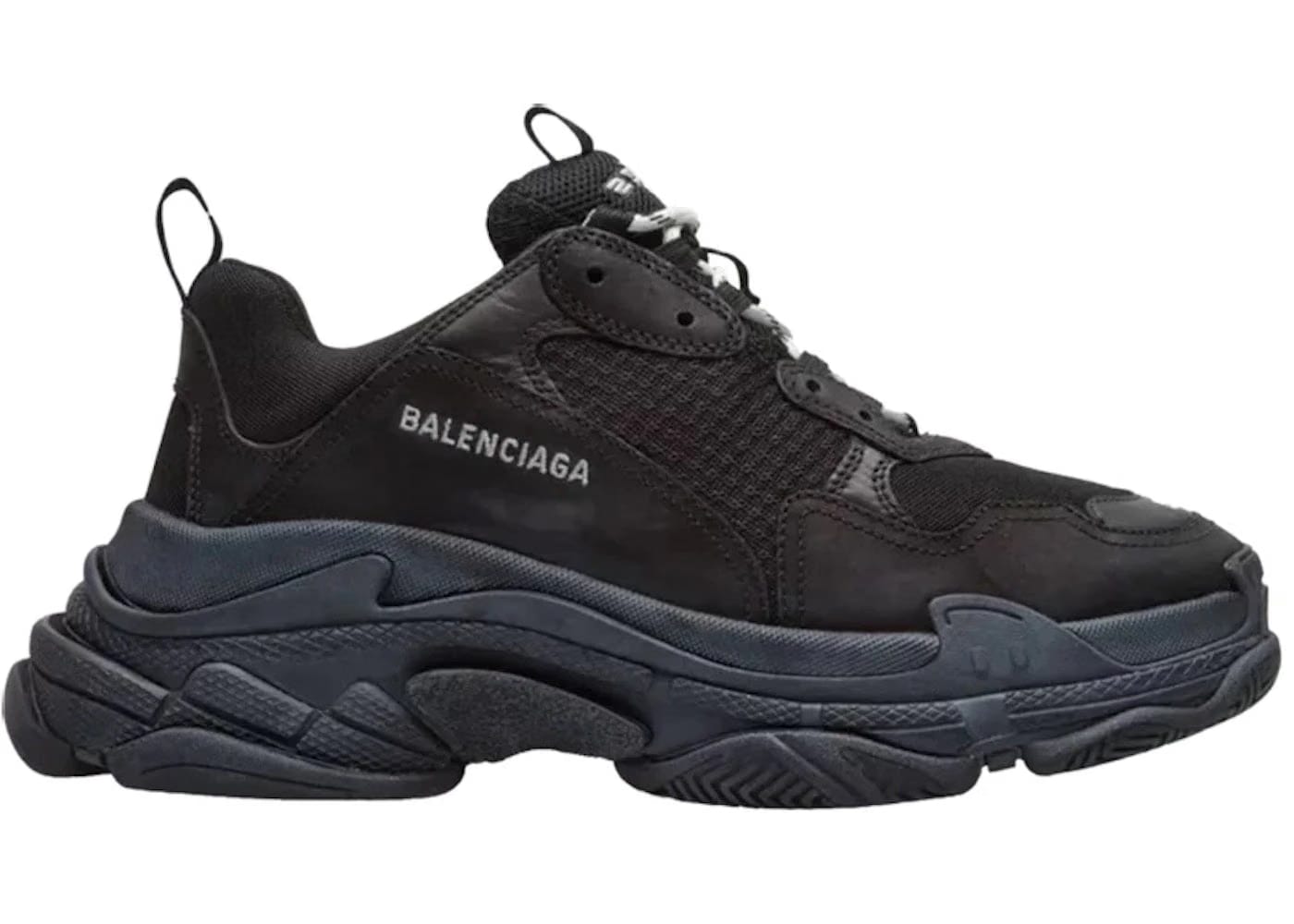 Balenciaga Triple S Black Pre-Distressed