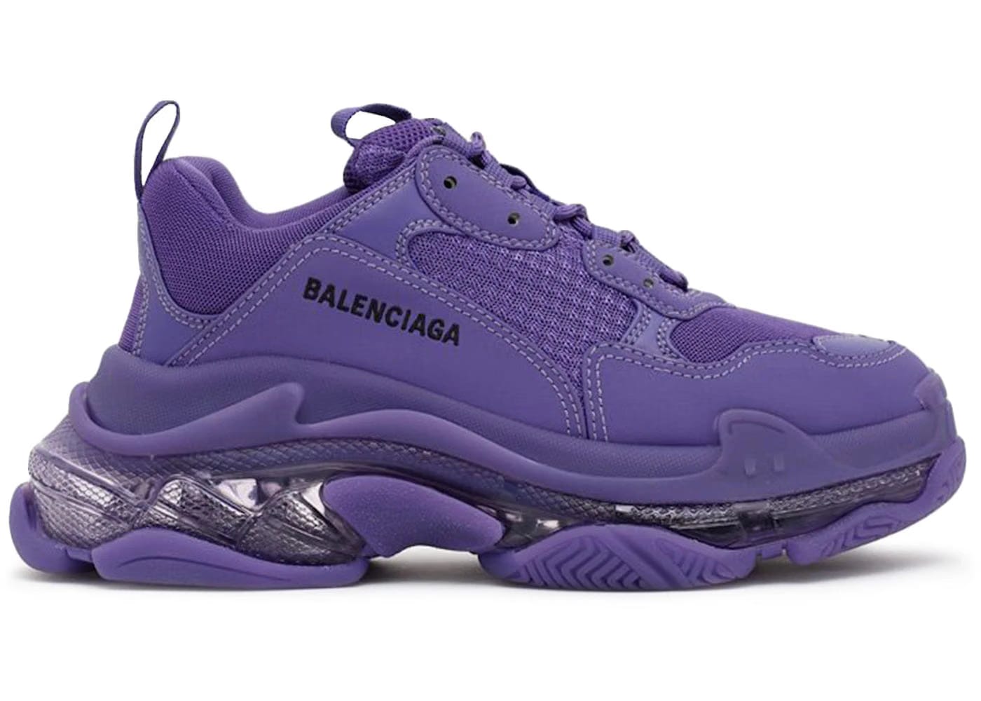 Balenciaga Triple S Sneaker Clear Sole - Purple