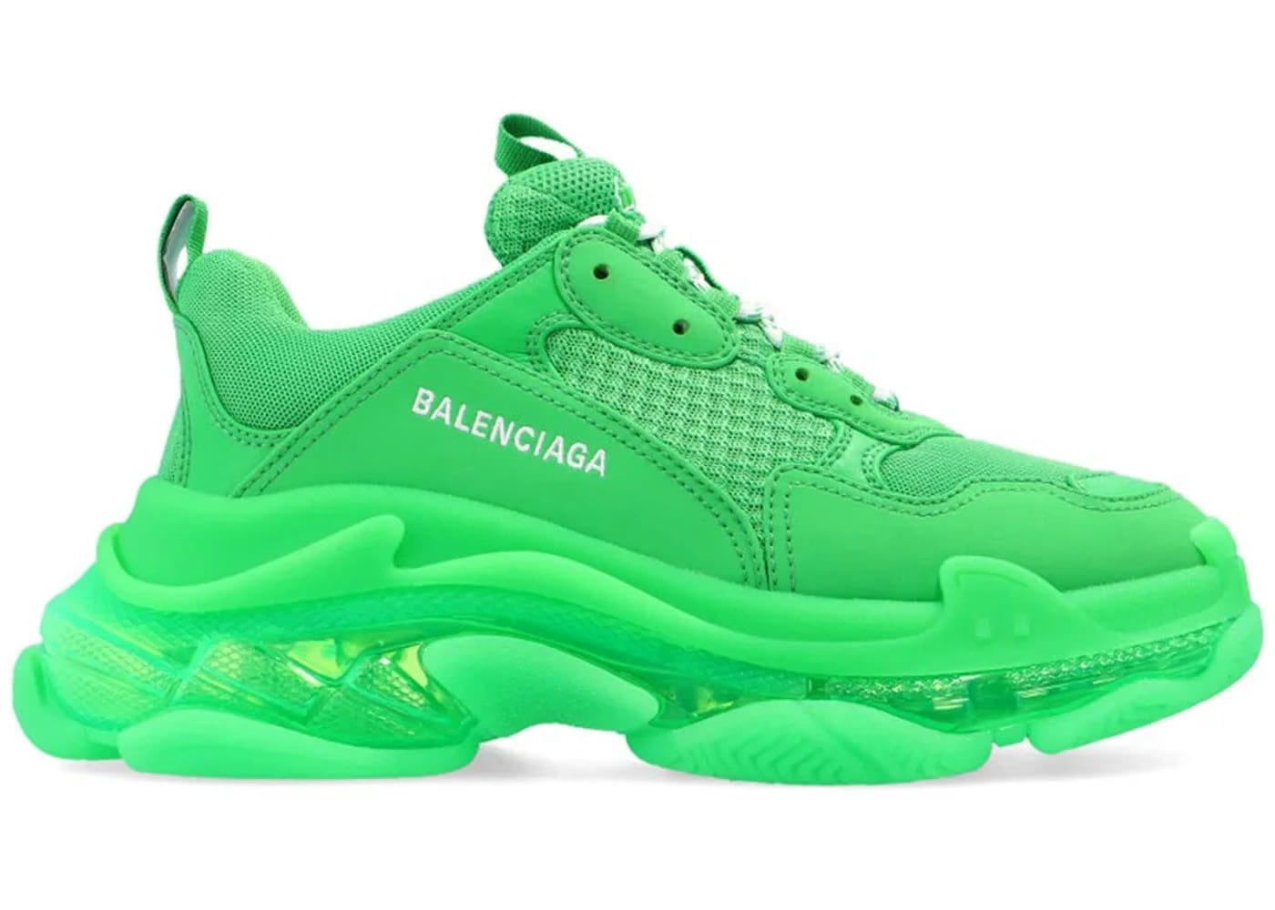 Balenciaga Wmns Triple S Sneaker 'Clear Sole - Green'