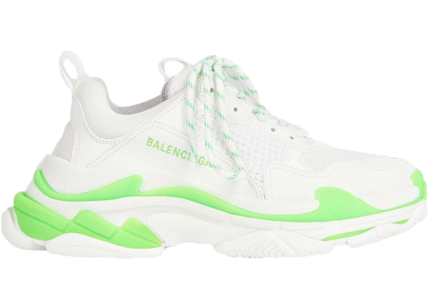 Balenciaga Triple S Sneaker White Fluo Green