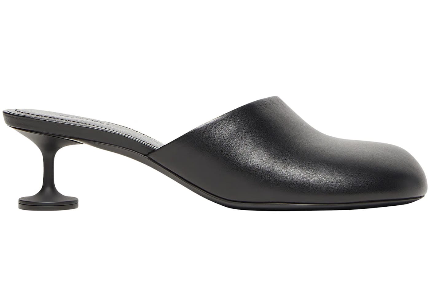 Balenciaga Lady 50Mm Mule Blacker Leather