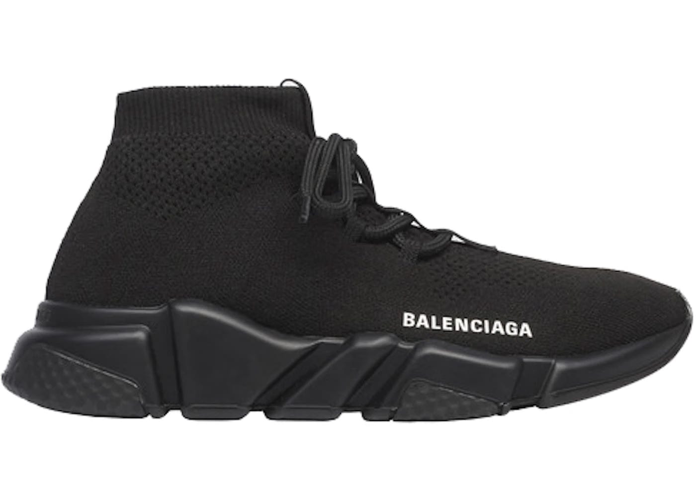 Balenciaga Speed Lace Up Black Womens