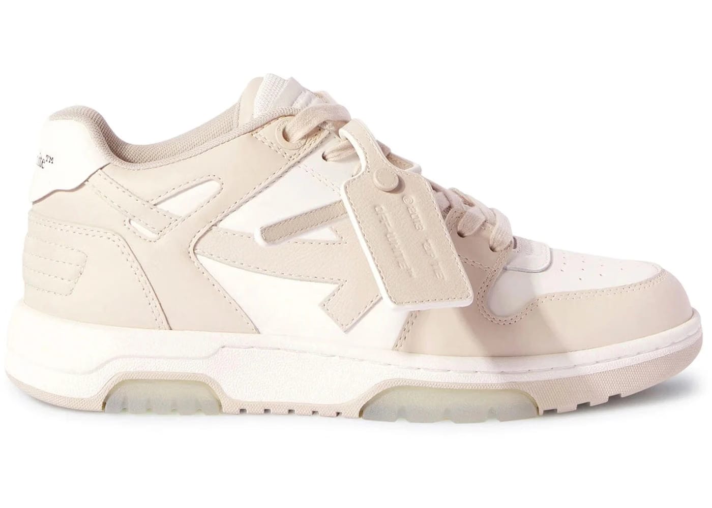 Off-White Out Of Office Ooo Low Tops Beige Womens