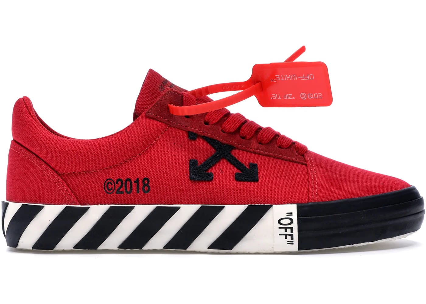 Off-White Vulc Low Top Red