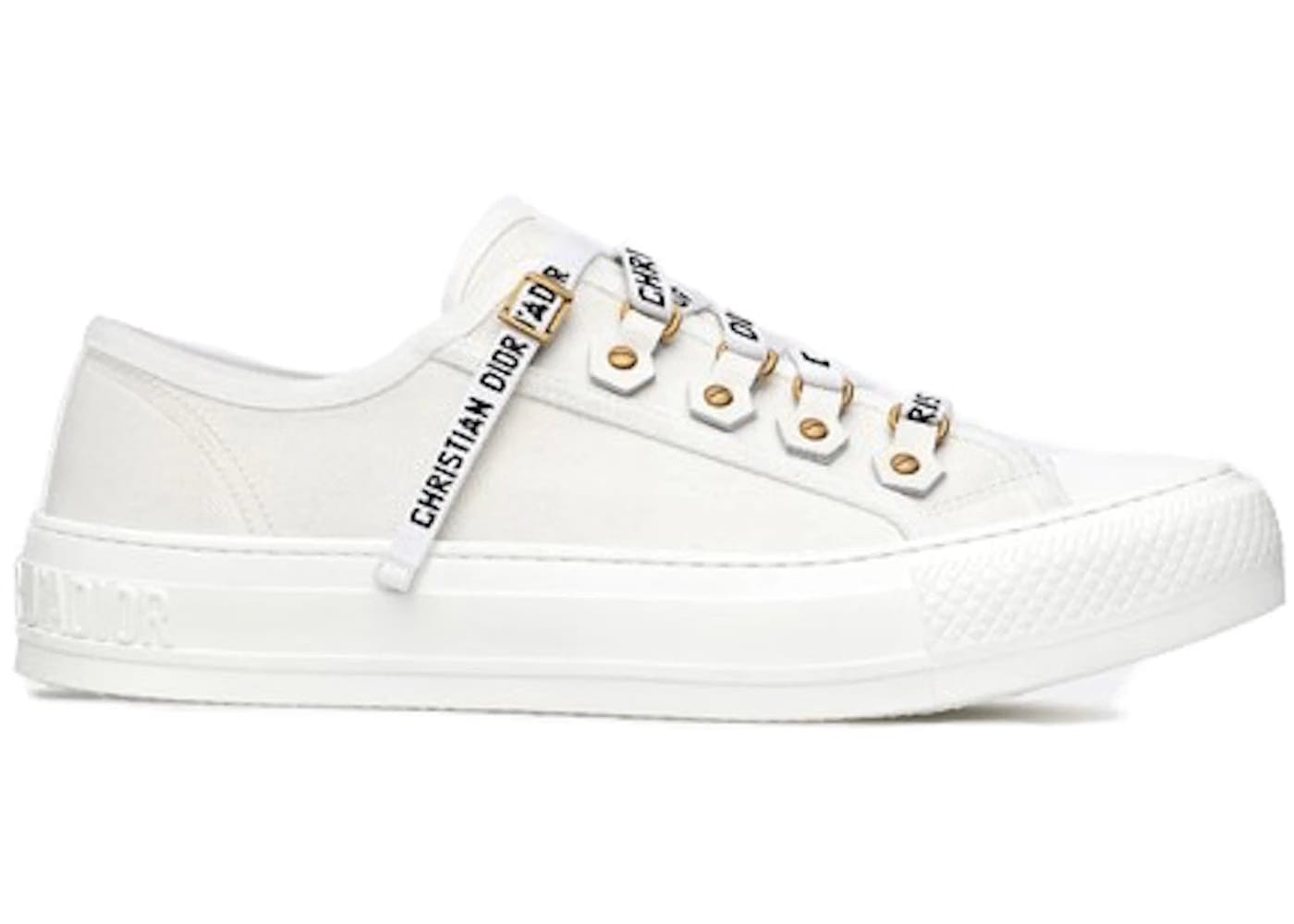 Dior Walk'N'Dior Low Top White Canvas (Women'S)