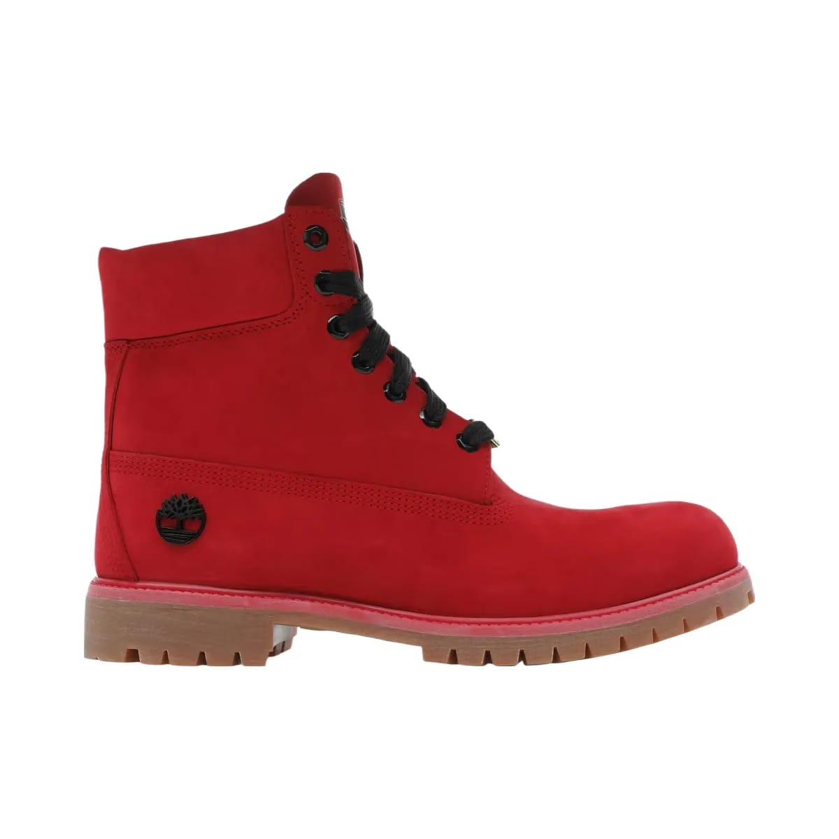 Timberland 6" Premium Waterproof Boot Medium Red Black